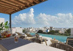 departamento en venta en playa del carmen, sky tower, a 5 minutos de la playa metros cúbicos