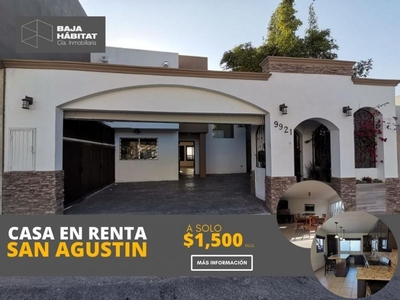Casa en Renta en San Agustin Tijuana, Baja California