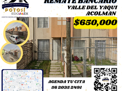 Casa en venta Valle De Chalco 30, Real Del Valle, Tepexpan, Estado De México, México
