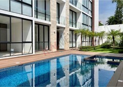 departamento con jardín y alberca en renta en cuernavaca