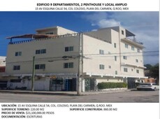 Edificio de 9 Departamentos, 2 Penthouse y Local Amplio en Playa del Carmen