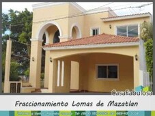 3 cuartos, 240 m vendo magnífica casa en fracc lomas de mazatlán