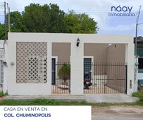 Doomos. Hermosa casa en venta en la col. Chuminopolis, Mérida Yucatán. NT-331