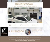 doomos. remato casa en san juanico, iztapalapa llamame