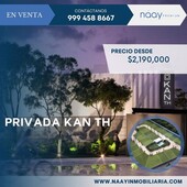 doomos. venta de townhouses, kan th, yucatán, npc-250