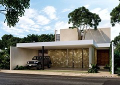 Casa en venta en Dzityá Mérida de tres recámaras con alberca