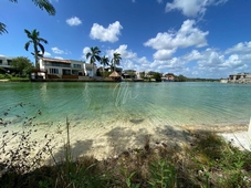 terreno en venta en cancún en lagos del sol, frente a lago