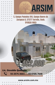 Casa en Venta en CAMPO NUEVO ZARAGOZA Torreón, Coahuila de Zaragoza