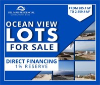 300 m vista de ensueño, lotes en venta con vista al mar