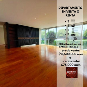 Departamento En Venta O Renta En Lomas Del Pedregal