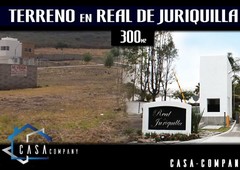OPORTUNIDAD!!! Terreno PLANO en Real de Juriquilla, 300 m2, GANELO!!!