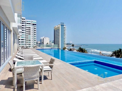 Doomos. Departamento en venta en Veracruz, Torre Levant, frente al mar, vista panorámica 3 recamaras,