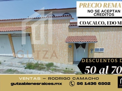Casa en Venta, Adjudicada, Remate, Coacalco, Estado de México. RCV