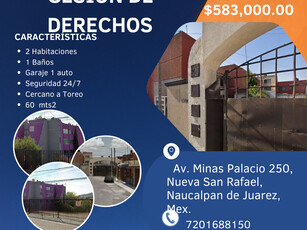 Departamento en venta Av. Minas Palacio 250, Nueva San Rafael, Naucalpan De Juárez, Estado De México, México