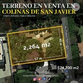 TERRENO EN VENTA - COLINAS DE SAN JAVIER