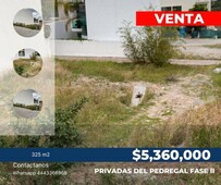 terreno ubicado en venta en privadas del pedregal