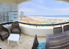 doomos. cad torre uno 802. de playa, terraza con vista al mar
