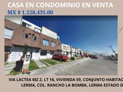 Casa En Venta En Rancho La Bomba Lerma Edomex