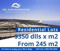 349 m construye tus sueños en del mar residencial, terrenos en venta