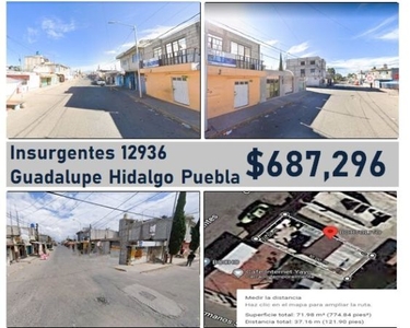 Casa en venta de Remate en Guadalupe Hidalgo Cerca de 11 sur y periferico mvm