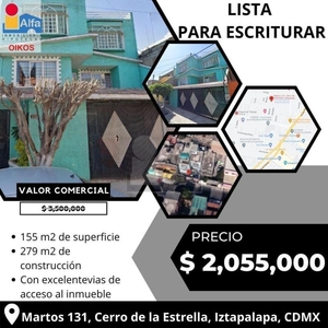 Casa sola en venta en Cerro de La Estrella, Iztapalapa, Ciudad de México