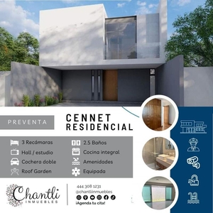 Casa en Residencial Cennet 3 habitaciones, estudio, 2.5 wc, roof garden