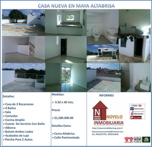 Casa En Venta Maya Altabrisa Casa Nueva