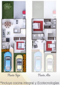 casas en venta - 102m2 - 3 recámaras - rancho santa monica - 1,522,614