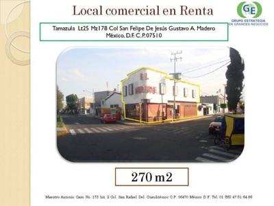 Local en Renta en Gustavo A. Madero, Distrito Federal