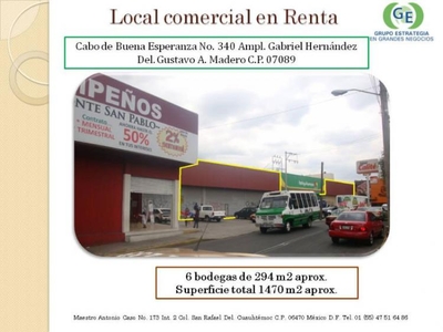 Local en Renta en Gustavo A. Madero, Distrito Federal