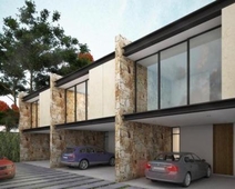 2 cuartos, 195 m moderno town house con roof top en aldea dzitya