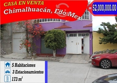 casa en chimalhuacán, estado de méxico, venta.