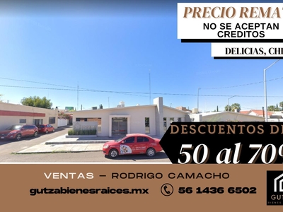 Doomos. Gran Remate, Casa En Venta, Delicias, Chihuahua - RCV