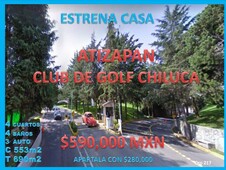 casa en atizpan club de golf chiluca en remate