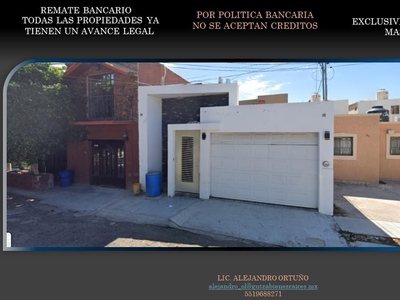 Doomos. Casa en Venta en Agua Clara Hermosillo Sonora Remate Bancario AOL