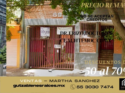 Doomos. DEPARTAMENTO EN VENTA, REMATE, DOCTORES, CDMX. MSM