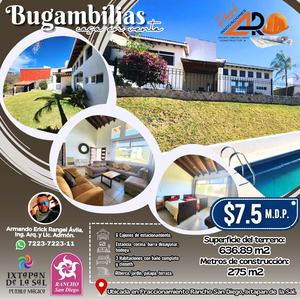 Venta Casa Bugambilias De 1 Solo Nivel Con Alberca Climatizada Y Jardín De Enormes Dimensiones En Fracc Rancho San Diego Ixtapan De La Sal Edomex