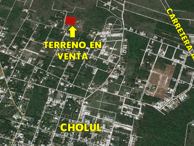 Venta de terreno para invertir en zona norte de Merida, Cholul