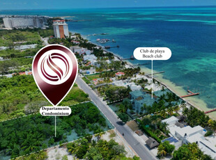 Departamento Con Club De Playa Frente Al Mar, Alberca, Spa, Y Business Center, En Costa Mujeres, Cancun.