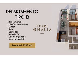 Departamentos Tipo B Torre Ghalia Cancún