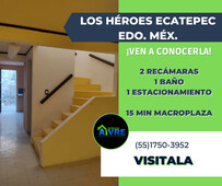 casa a la venta en los héroes ecatepec v - 2 recámaras - 56 m2