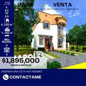 casa en venta en residencial la joya boca del rio