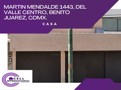 Hermosa Casa En Martin Mandalde, Del Valle Centro, Benito Juarez, Cdmx