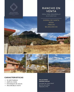 Rancho En Venta Sierra De Santa Rosa Guanajuato