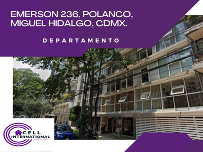 Venta De Departamento En Emerson, Polanco V Sección, Miguel Hidalgo, Cdmx