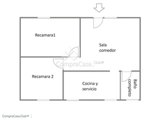 Departamentos en venta - 51m2 - 2 recámaras - San Juanico - $1,470,000