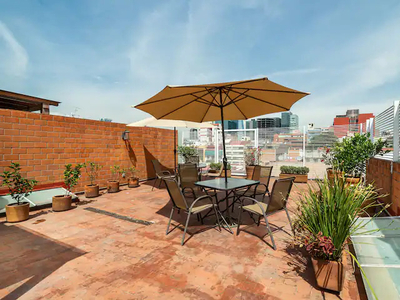 Acogedor Penthouse Con Balcones Y Roof Garden, Benito Juárez, Del Valle Sur