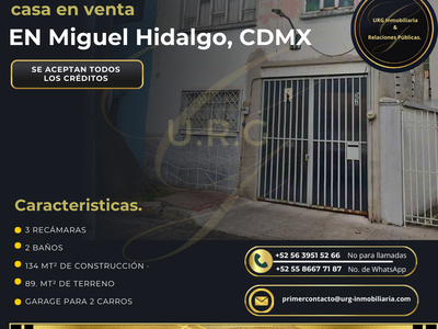 Casa en venta Deportivo Pensil, Miguel Hidalgo, Cdmx