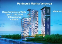 Departamento en Península Marina Veracruz