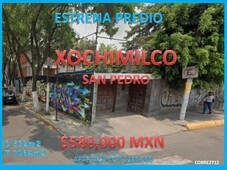 terreno en xochimilco san pedro en remate